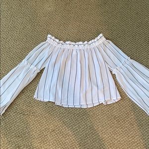 Abound off the should shirt